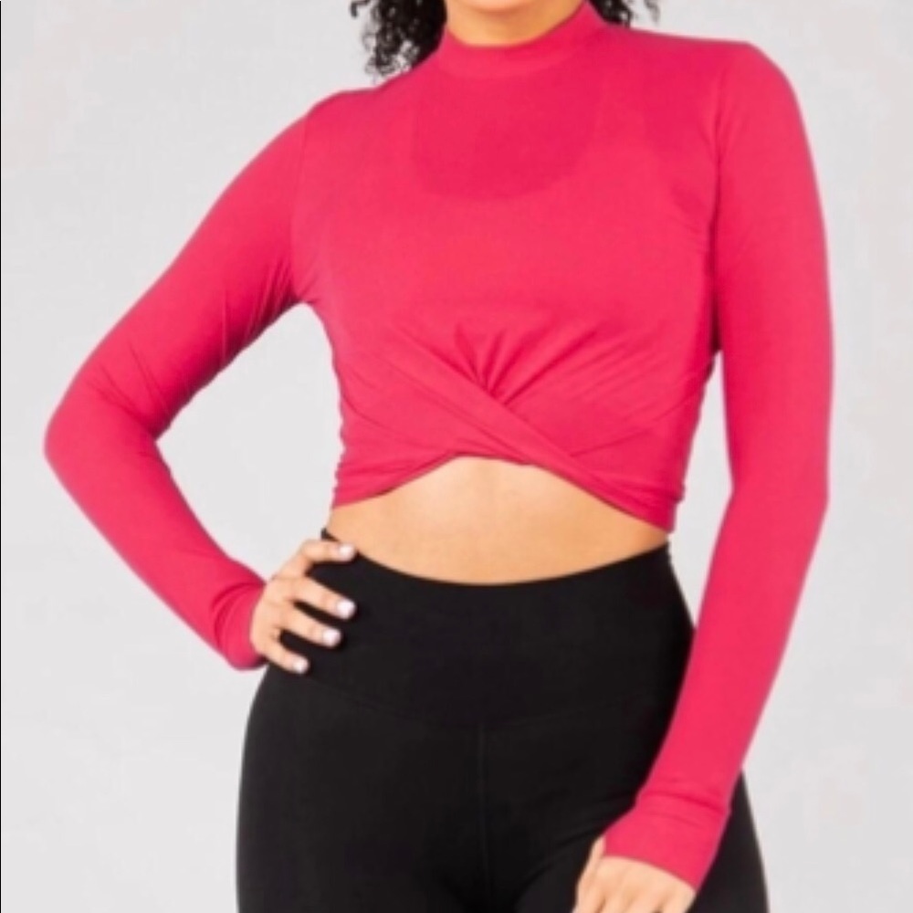 Buff Bunny Front Twist Crop Top